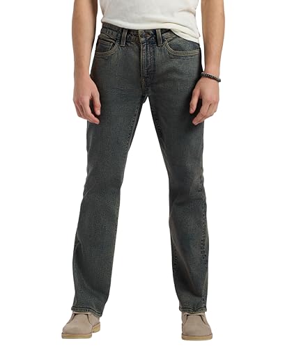 Buffalo David Bitton Men's Relaxed Straight Leg Driven Jean, Authentic Worn, 36…