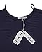 Styleword Women's Three-quarter Sleeves Off Shoulder Casual Shirt Tops(Navy,XL)