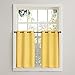 No. 918 Montego Casual Textured Semi-Sheer Grommet Kitchen Curtain Tier Pair, 56