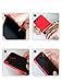 Iphone 7 Plus Slider Case, SameTech Luxury Hit Color Patchwork Hard PC Case 2 IN 1 splicing Case Cover+ 1pcs Tempered Glass tempered glass Screen Protector (Red&Black)