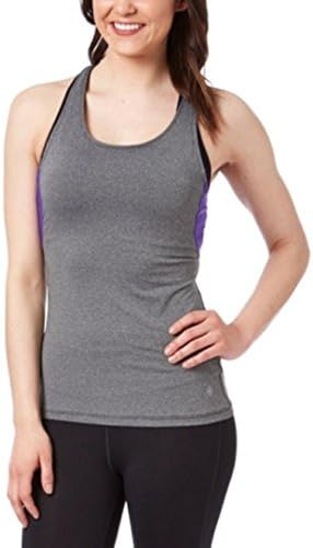 Therapy Fashion Premium Ultra Soft Active Medium Impact Knot Back Tank Top with Mesh Back & Removable Bra Cups