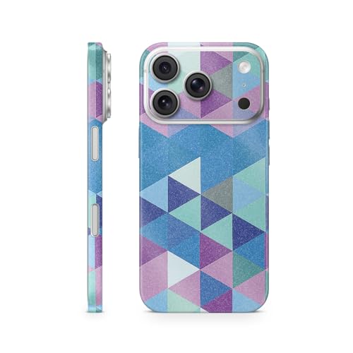 Glossy Glitter Phone Skin Compatible with Apple iPhone 17 Pro - Purple Kaleidos…