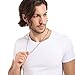 MOWOM Silver Color Cuban Link Chain Necklace Water Resistant Mens Stainless Steel Necklace For Women Men Thin Wheat Necklace Chain With Gift Bag (4mm Wide, 14-40 Inches Long)