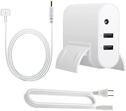 MacBook Air Charger Upgraded Version, WEGWANG Power Adapter Replacement for Apple MacBook/MacBook Air 11/13 inch, with No Spark and No Overcharging Design with 2 USB Port 45W MS 2 T-Tip