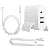 Suitable for MacBook Air, WEGWANG Power Adapter Replacement for Apple MacBook/MacBook Air 11/13 inch, with No Spark and No Overcharging Design with 2 USB Port (45W MagSafe 2 T-tip)