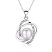 Stunning Flawless Pearl Stud Earrings & Silver Chain Pendant Set| Impeccable Quality Natural, Flawless Freshwater Pearl & 925 Sterling Silver| The Most Unique Fashion Jewelry Set (2 | Pink Pearls)