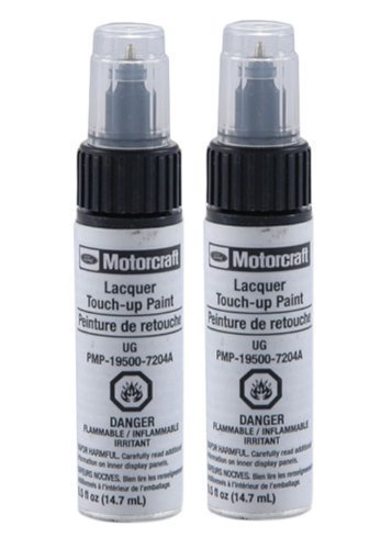 Ford Motorcraft Touch Up Paint White Platinum UG Basecoat & Topcoat - 2 Step Kit