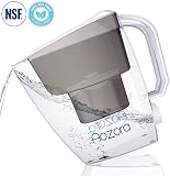 Aozora Water Filter Pitcher 10 Cup Capacity BPA Free with 4-Stage for Reducing Lead, Mercury, Removing Chlorine Taste & Odor, White-001
