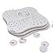 Shower Drain Hair Trap with Stickers, Hair Catcher Shower Drain, Silicone Drain Hair Catcher … (3 PACK, White)