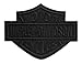 Harley-Davidson Black Bar & Shield Emblem Patch, LG 8 x 6.25 inch EM302304