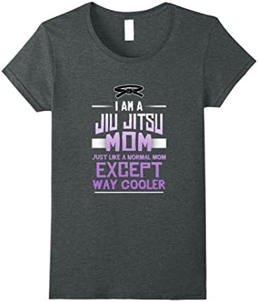 Women's Funny I Am A Jiu Jitsu Mom T-shirt Sports Fitness BBJ MMA Small Dark Heather