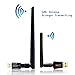[2017 Upgraded Version] 5dBi Antenna ANEWISH Wifi USB Adapter 600Mbps 802.11ac Dual Band (5.8G/2.4G ) Wireless Adapter for PC Desktop Laptop, Support Windows 10/8.1/8/7/XP/Vista, Mac OS X 10.6-10.12.4