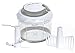 Gourmia GSC9285 Swift Chopper Pull String Manual Food Processor With 2 Attachment Blades, Durable BPA free food safe material