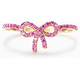 PINKPIN 18K Gold Plated S925 Sterling Silver Bow Knot Ring for Women Fashion Rings for Women Ring Jewelry Gifts