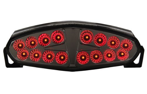 2009-2011 Kawasaki Ninja 650R & ER-6n Integrated Sequential LED Tail Lights Smoke Lens