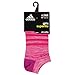 adidas Kids-Girl's Superlite No Show Socks (6-Pair), Shock Pink-Bold Pink Space Dye/White/Shock Pink/So, Large
