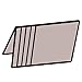 Buxton Unisex Vinyl Window Inserts for Secretary or Checkbook Wallet, Pack of 3, Clear