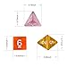 Translucent Polyhedral dice sets d&d of 49 Pieces, DNDND 7 Sets7-Die Polyhedral Dice Sets with Black Drawstring Bag for Dungeons Dragons Pathfinder D&D RPG MTG (D4, D6, D8, D10, D12, D20 and D%)
