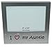 benerini ' I Love My Auntie ' - Photo Picture Frame Gift - 5 x 3.5 - Aluminium Silver Colour Gift for Her