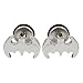 Stainless Steel Mens Womens Batman Pattern Stud Earrings Bonnie
