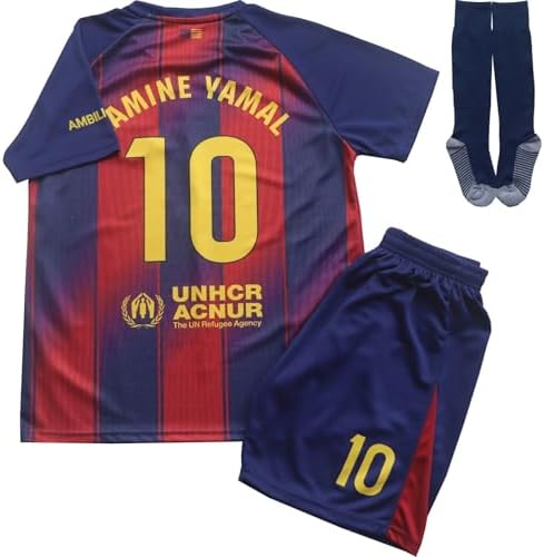 Amazon.com : Lamine Yamal #10 Men's Soccer Jersey Fan Edition