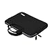 LOVPHONE 15.6 Inch Laptop Sleeve, Water-Resistant Notebook Computer Case Cover for MacBook Air/Pro/Lenovo/ASUS/Samsung/Acer/HP and All 15 Inch Notebooks,Slim-fit Neoprene Briefcase(Black)