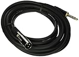 Monoprice 104763 15-Feet Premier Series XLR Male to 1/4-Inch TRS Male 16AWG Cable