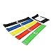 XBNIAO Exercise Resistance Loop Bands Set of 5, 23-Inch Latex Workout Bands for Yoga, Pilates & Physical Therapy with Instruction Manual