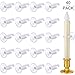 Boao Christmas Candle Suction Cups Holder Window Candle Clamp Candles Suction Holder forChristmas Thanksgiving Party Favors (40 Pieces)