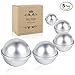 DIY Metal Bath Bomb Molds with 5 Perfect Size 5 Set 10 Pieces ✮ Mix Your Own Recipes with Sample Bath Bomb Kit ✮ Easy to Make Perfect Bath Bombs (With Instructions)