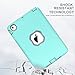MAKEIT CASE iPad mini Case iPad mini 2 3 Case 3in1 Hybrid Shockproof Case for iPad mini 1 2 3 (Mint Green/Gray)