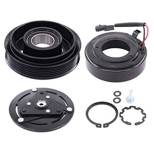 XtremeAmazing A/C AC Compressor Clutch Assembly Kit Pulley Coil Set for