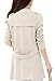S-7 CLJJ7 Women's Loose Open Front Mid-Long Knit Cardigan Sweater (Medium, Beige)