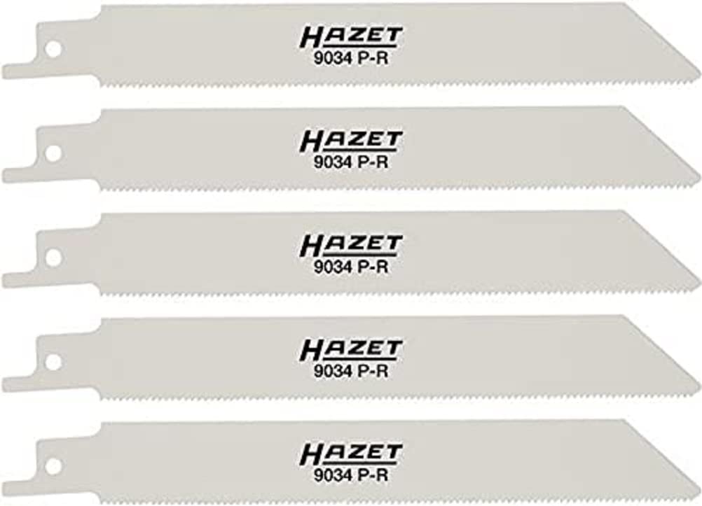 Hazet Reciprok Saw Blades (5 Pieces, Bevelled Scalloped Teeth for Hazet 9034 P-2) 9034 P-R/5