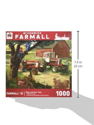MasterPieces Farmall Boys and Their Toys Jigsaw Puzzle, Art by Charles Freitag, 1000-Piece