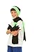 Polar Wear Boys Knit Hat, Scarf and Gloves Set - Black/ Lime