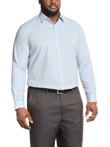 Van Heusen Mens Tall Fit Dress Shirt Comfort Performance Stretch (Big and Tall)