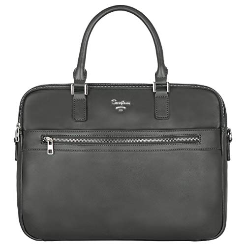 David Jonesmens Business Briefcase Work Handbag 13 Inch Laptop Bag