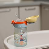 Nuby Super Straw Water Bottle No Spill 360ml 12oz Sunshine view 4