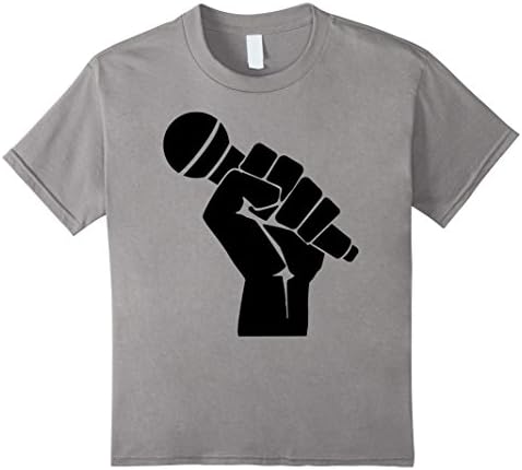 Kids Hip Hop Rapper Urban Shirt Karaoke Cypher Rap Battle Tee 10 Slate