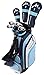 Precise M3 Ladies Womens Complete Golf Clubs Set Includes Driver, Fairway, Hybrid, 7-PW Irons, Putter, Stand Bag, 3 H/C's Blue - Regular or Petite Size!
