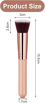 AOOWU Flat Top Foundation Brush Premium Multifuntional Makeup Tool view 2