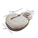 kasen Portable Baby Pillow Baby Crib Mattress Newborn Baby and Infant Anti-Roll (Beige)