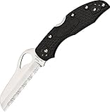 Spyderco Byrd Meadowlark2 Rescue black FRN Serrated Edge