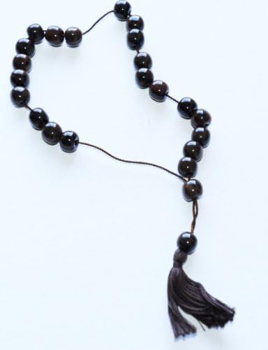 bacanje tespiha Rosary Beads (Also Known as komboloi,String of Beads manipulated with one or Two Hands and Used to Pass time in Greek and Cypriot Culture),Hand Made Brown Obsidian Bead KOMBOLOI