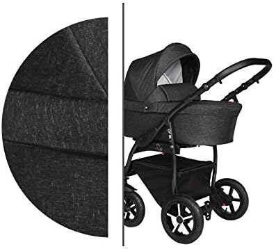 all black pram travel system