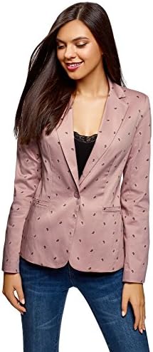 oodji Collection Women's Basic Slim-Fit Blazer