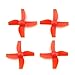 EUDAX 4 Sets 4-blade FPV Propeller Red / Blue CW CCW Props for Tiny Whoop Inductrix H36 E010 RC Micro Quadcopter