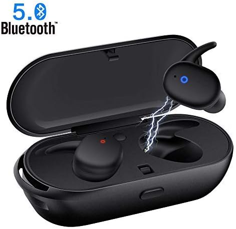 Wireless Earbuds,Upgraded Bluetooth 5.0 Bluetooth Earphones True Wireless Earbuds Stereo Hi-Fi Sound Wireless Headphones with Mic Charging Case Noise Reduction Compatible with iPhone Android