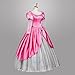 Angelaicos Womens Princess Dress Lolita Layered Party Costume Ball Gown (M, Pink)